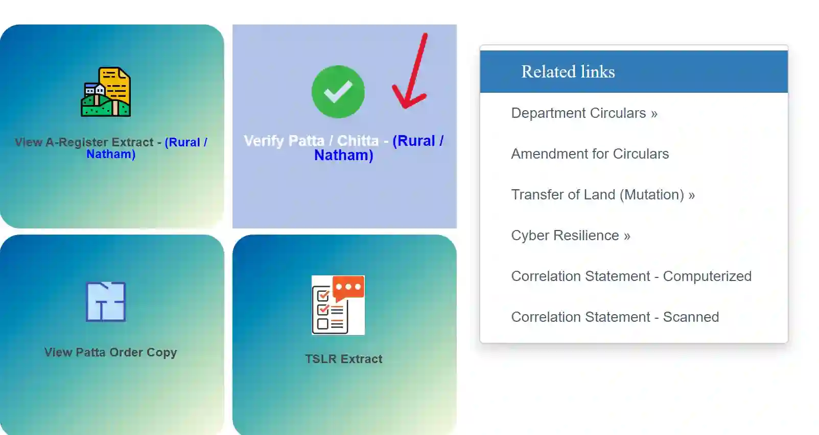 Verify Patta / Chitta
patta chitta ec