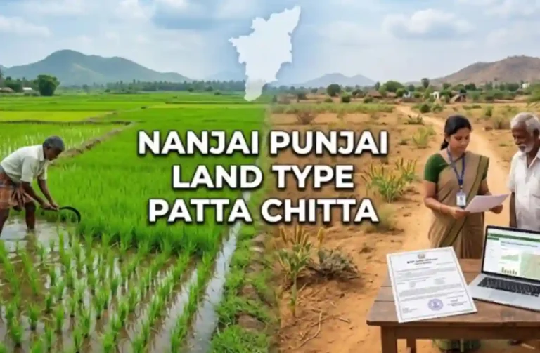 Nanjai Punjai Land type patta