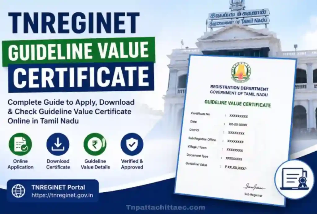TNREGINET Guideline Value Certificate 2026 Check Online