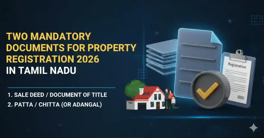 Two Mandatory Documents for Property Registration 2026 in Tamil Nadu
