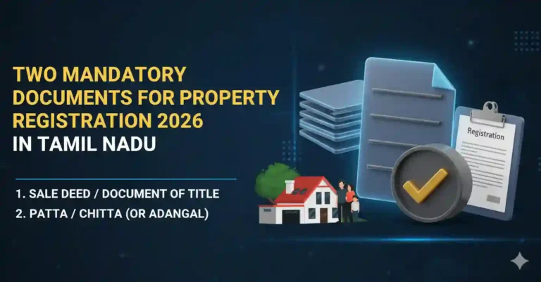 Two Mandatory Documents for Property Registration 2026 in Tamil Nadu