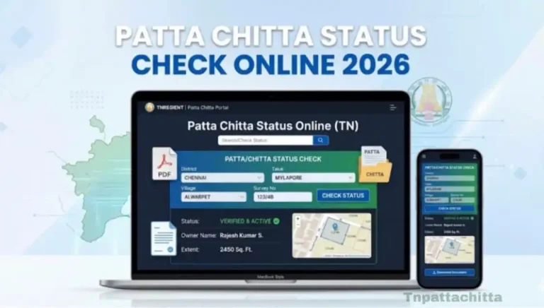 Check Patta Chitta Status Online TNREGINET 2026