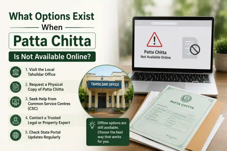 Patta Chitta Not Available Online? Here Are Your Options