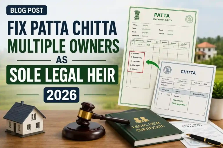 Fix Patta Chitta Multiple Owners as Sole Legal Heir