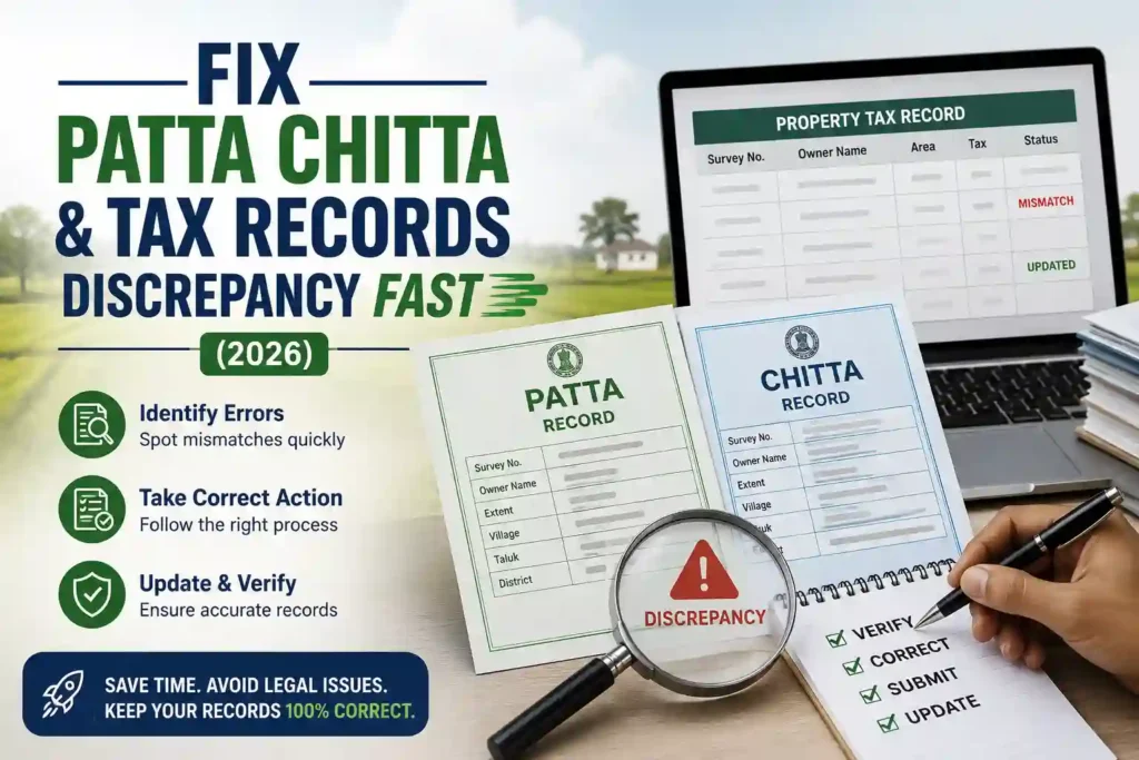 Patta Chitta tax records discrepancy