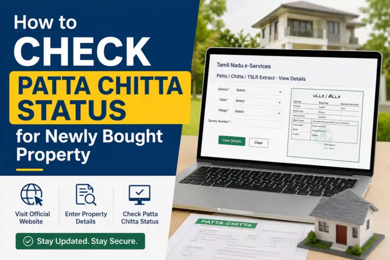 How to Check Patta Chitta Status for Newly Bought Property