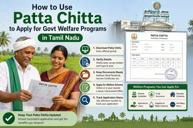 How to Use Patta Chitta to Apply for Govt Welfare Programs in Tamil Nadu