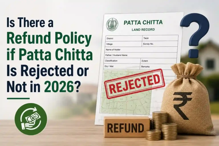 Is There a Refund Policy if Patta Chitta Is Rejected or Not