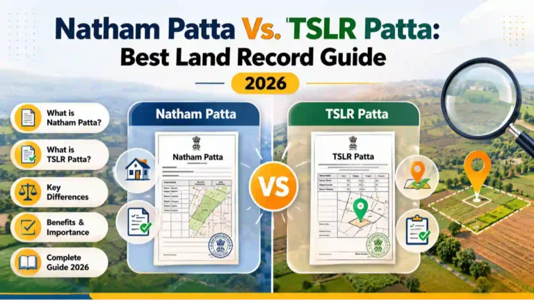 Natham Patta vs TSLR Patta Tamil Nadu Land Best Guide 2026