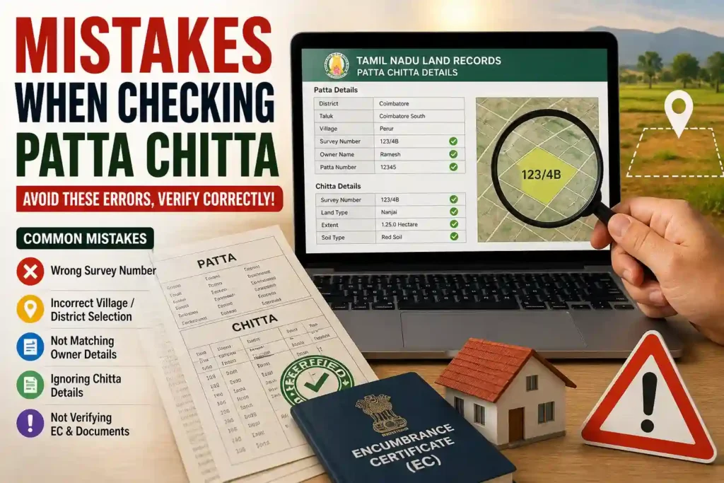 Patta Chitta Mistakes Guide Tamil Nadu Land Check 2026