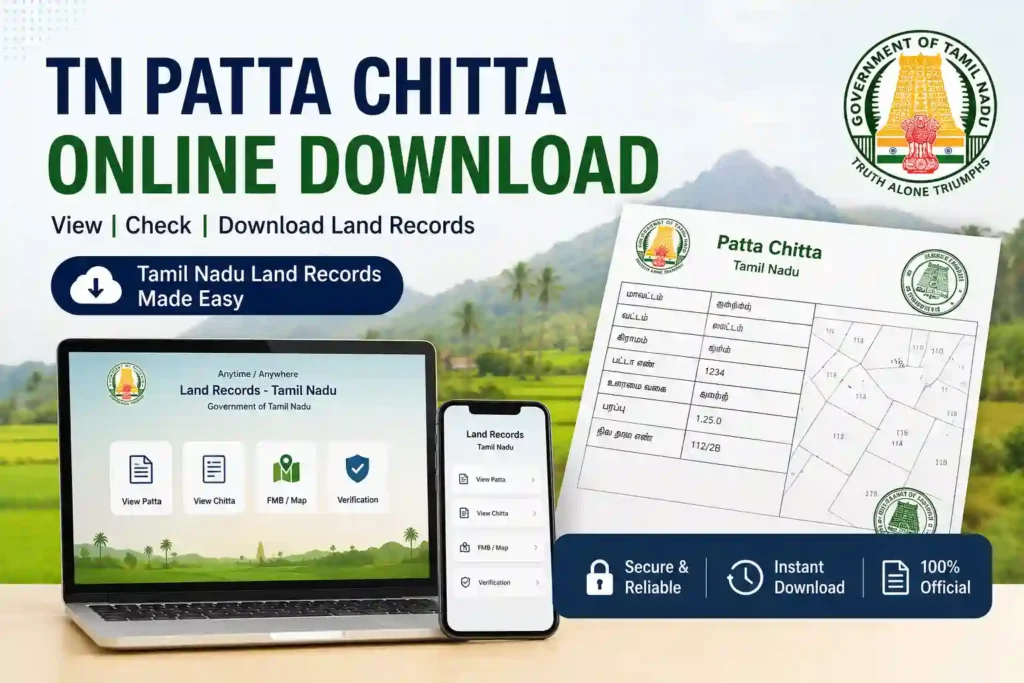 TN Land Records Patta Chitta Online Download 2026 Guide