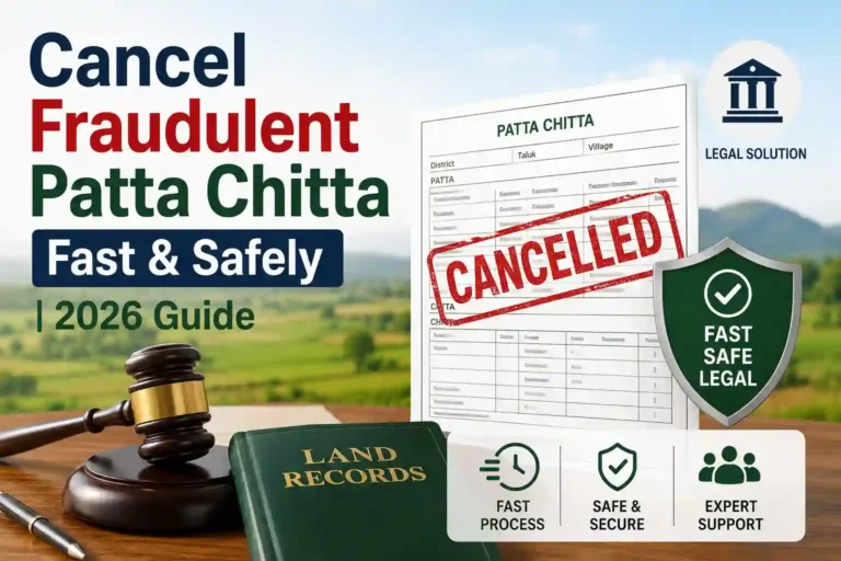 Cancel Fraudulent Patta Chitta Fast & Safely