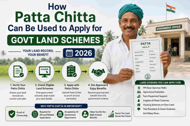 How Patta Chitta Can Be Used to Apply for Govt Land Schemes