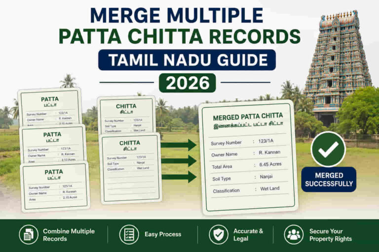 Merge Multiple Patta Chitta Records Tamil Nadu Guide 2026