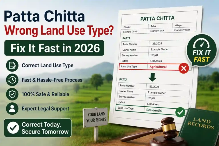 Patta Chitta Wrong Land Use Type? Fix It Fast in 2026 2 Patta Chitta Wrong Land Use Type Fix It Fast