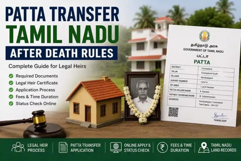 patta transfer tamil nadu after death rules